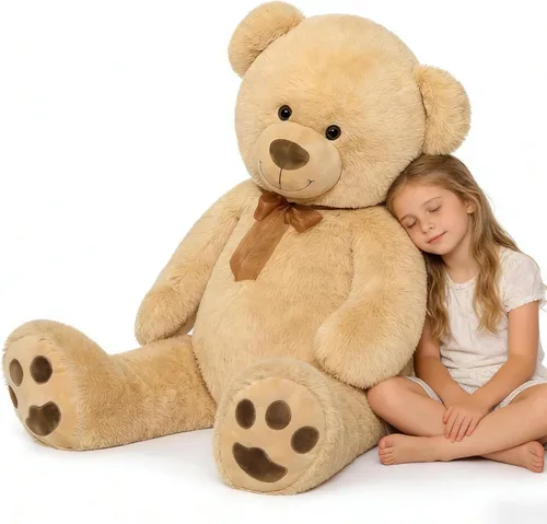 Miniatura 39 de Tezituor Oso de Peluche Marrón Beige de 24 Pulgadas - Juguetes de Oso de Peluche para Niños y Niñas