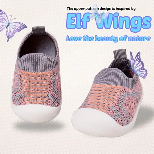 Miniatura 2 de Zapatos para caminar para bebés, primer andador para bebés, niñas pequeñas, antideslizantes, más seguros, suela suave, sin cordones, ancho ancho