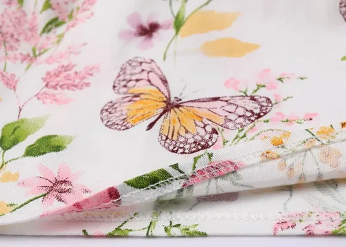 Miniatura 8 de SMILING PINKER Vestidos de verano para niñas pequeñas, de algodón, sin mangas, mariposa