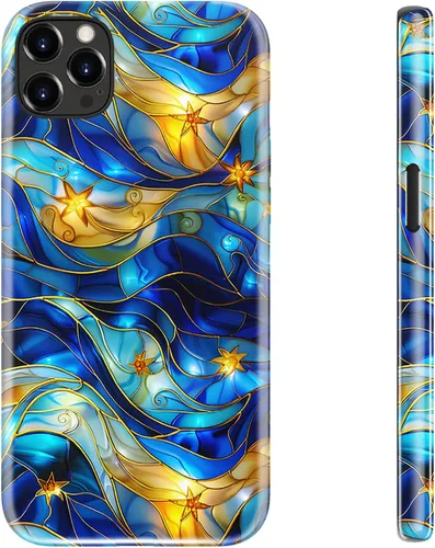 Miniatura 137 de LUHOURI Funda para iPhone 12 Mini, compatible con carga inalámbrica, doble capa, interior de silicona suave + carcasa exterior dura, bonito diseño