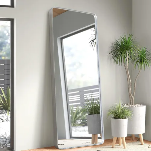 Miniatura 38 de NicBex Espejo de tocador de baño de 32 x 22 pulgadas, espejo de pared con marco de aleación para tocador de baño, dormitorio, pasillo y decoración