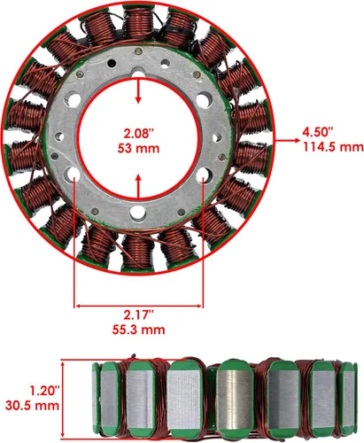 Miniatura 2 de Caltric Bombardier de la bobina del estator y de la recogida compatible con Can-Am Ds 650 Ds650 Baja 2002-2004