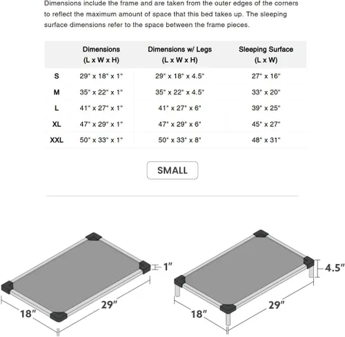 Miniatura 7 de K9 Ballistics Cama de Jaula Blindada a Prueba de Masticación 29 x 18 pulgadas para Perros Pequeños - Almohadilla Prácticamente Indestructible, Negro