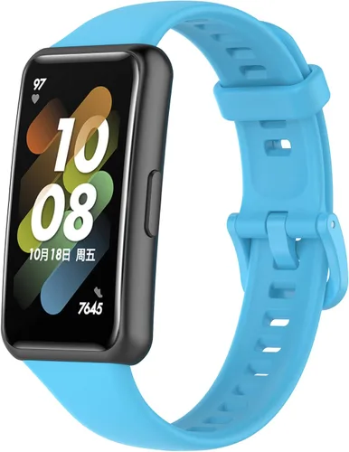 Miniatura 10 de Senter Banda de repuesto de goma suave de liberación rápida para Huawei Band 7 Smart Watch Púrpura