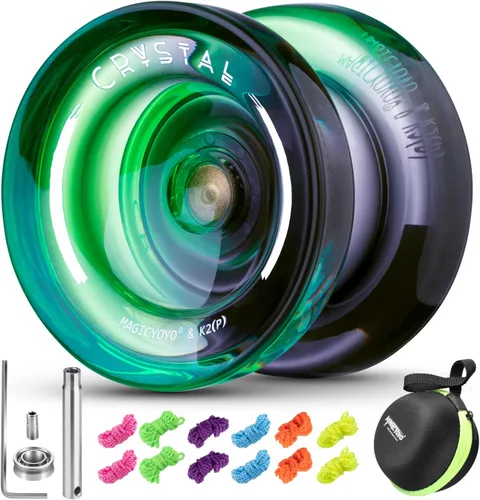 Miniatura 8 de Yoyo profesional sensible para niños principiantes, Yo-Yo de doble propósito para adultos avanzados + Rodamiento extra no sensible de yoyo + 12