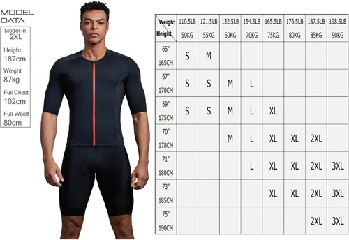 Miniatura 6 de CEROTIPOLAR US Fitting - Camiseta de ciclismo para hombre, camisetas de ciclismo Pro anti UV, cremallera completa, bolsillo reflectante