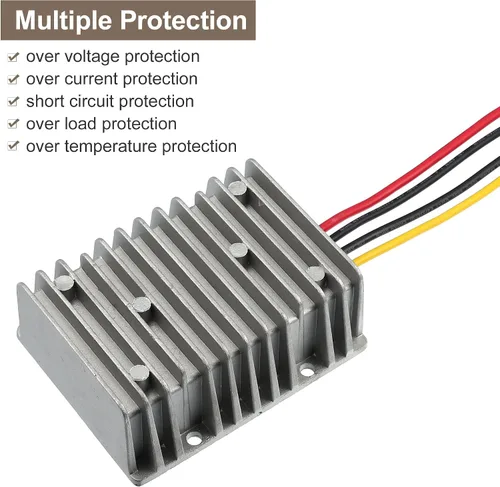 Miniatura 3 de X AUTOHAUX 8V/40V a 13.8V 20A Reductor Automático Buck Boost Step Down Up Regulador Modulador Transformador Universal para Carritos de Golf Scooters