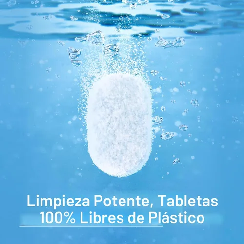 Miniatura 4 de BLUELAND - Tabletas de detergente para lavavajillas 100% libres de plástico, 60 unidades, libres y transparentes, ecológicas, cortan la grasa y se