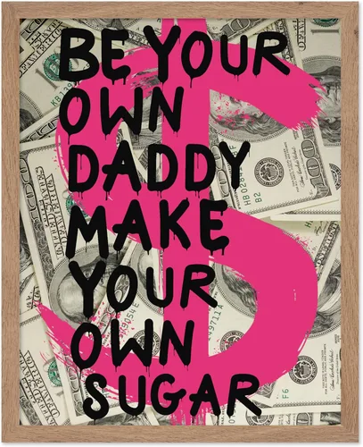 Miniatura 49 de Poster Master Be Your Own Daddy Print - Póster motivacional de dinero, graffiti y arte pop, regalo de preparación para hombres y mujeres, decoración