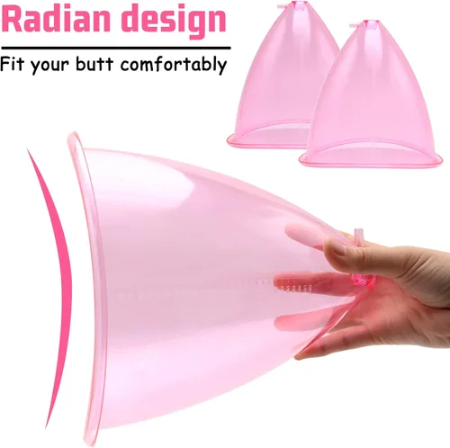 Miniatura 4 de ZILAMPU Copas de vacío para glúteos de 6.1 fl oz, accesorios para máquina de ventosas de terapia de vacío XL, ventosas de 8.26 pulgadas de diámetro