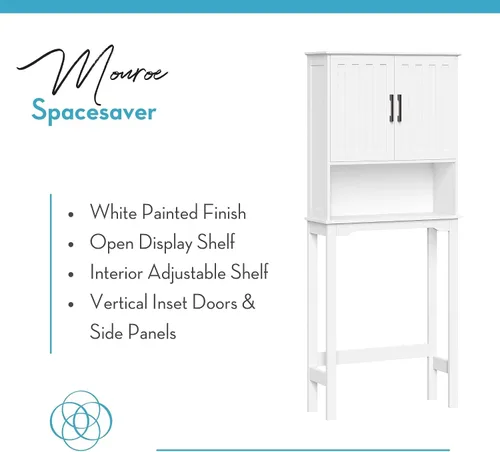 Miniatura 5 de RiverRidge Monroe - Protector de espacio para baño, sin tamaño, color blanco