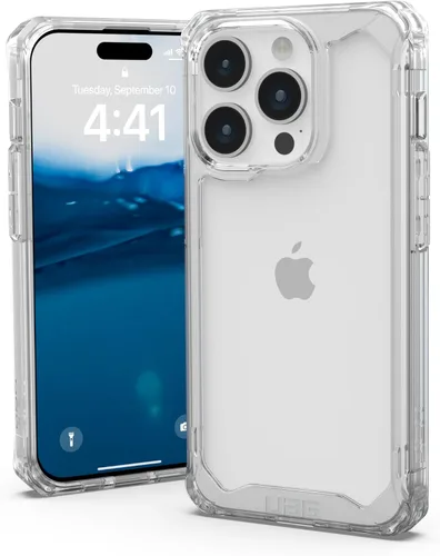 Miniatura 12 de URBAN ARMOR GEAR UAG - Funda compatible con iPhone 15 Pro de 6.1 pulgadas, color ceniza de plasma, resistente, transparente, transparente, de grado