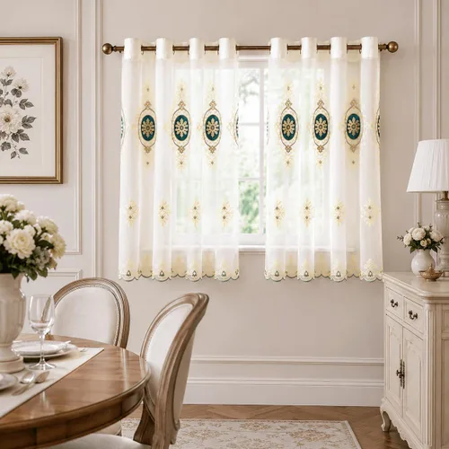 Miniatura 13 de VOGOL Cortinas/Cortinajes/Paneles/Tratamientos Personalizados Simples de Chenilla Jacquard Opacas Elegancia para Ventana para Dormitorio Sala