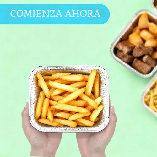 Miniatura 6 de Sartenes de aluminio pequeños de 1 libra con tapas (paquete de 40 – 5 x 4 pulgadas), utensilios de cocina desechables – tapas de cartón
