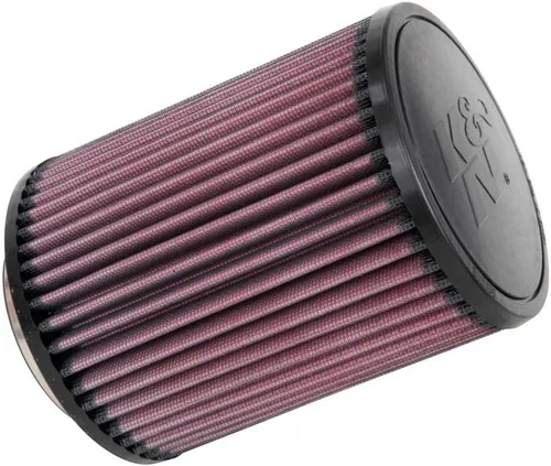 K&N Filtro de aire universal con abrazadera original de alto flujo: alto rendimiento, premium, lavable: diámetro de brida: 3 pulgadas, altura del