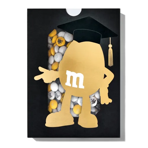 Miniatura 22 de M&M'S World Paquetes individuales de M&M'S con temática de graduación con iconos de felicitaciones YAY!, para recuerdos de fiesta de graduación