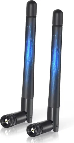 Miniatura 8 de Bingfu Antena WiFi de doble banda 3dBi SMA antena macho (paquete de 2) para cámara IP de seguridad inalámbrica Vedio, grabadora de vigilancia