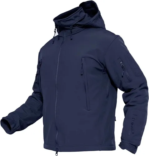 MAGCOMSEN - Chaqueta táctica para hombre, de invierno, con forro polar y bolsillos múltiples, para esquiar, impermeable, forrada