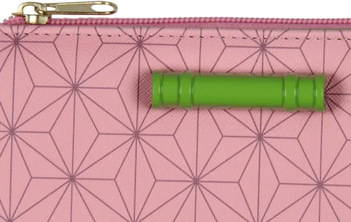 Miniatura 4 de Demon Slayer Kimetsu no Yaiba Nezuko Kimono Print Continental Flap Wallet, Rosado
