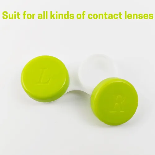 Miniatura 5 de TIHOOD Estuche colorido para lentes de contacto de 60 piezas, contenedor para lentes de ojos, contenedor de almacenamiento en remojo, kit de viaje