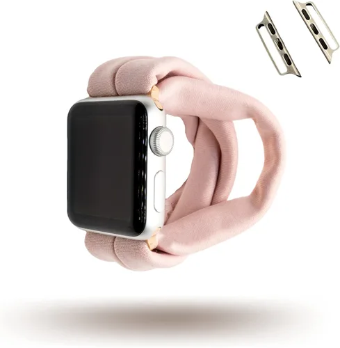 Miniatura 10 de Banda de yoga rosa rubor para Apple Watch Series 1-8, 1.496 in 1.575 in 1.614 in 1.654 in 1.732 in 1.772 in