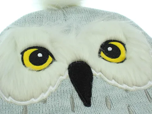 Miniatura 4 de Gorro de Harry Potter con diseño de búho color gris