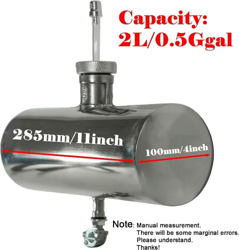 Miniatura 6 de JMCHstore Cilindro de Tanque de Gasolina de Mini Bicicleta de Acero Inoxidable 4x11'' para Coleman Baja Montser Mega moto Predator Hemi no 212