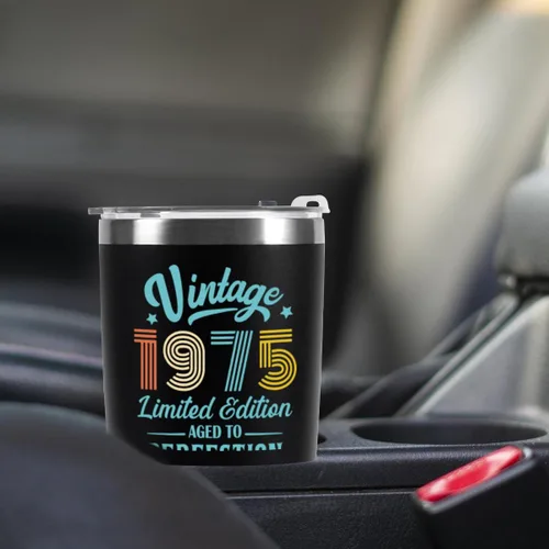 Miniatura 6 de Regalos de 50 cumpleaños para hombres y mujeres, idea de regalo de 50 años para él y ella, vaso de feliz cumpleaños 50 para mayores de 50 años