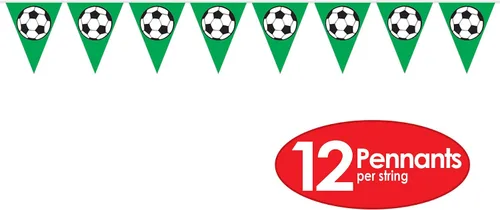 Miniatura 3 de Beistle Banderín de balón de fútbol, 10 pulgadas por 12 pies