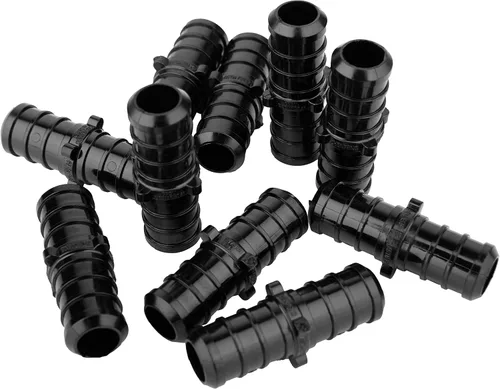 Miniatura 5 de Paquete de 5 accesorios EFIELD Pex Poly PPSU de púas de 1 pulgada x 1 pulgada, acoplamiento recto con pestaña de posición, ASTM F2159