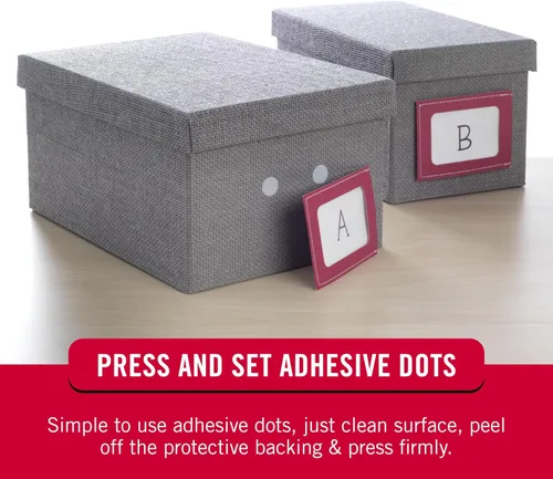 Miniatura 3 de Puntos con adhesivo marca VELCRO en negro 200 paquetes Círculos de 3/4" Cierres adhesivos redondos de gancho y bucle para organizar