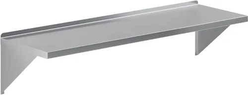 Miniatura 22 de AmGood Estante de pared de acero inoxidable de 18 x 72 pulgadas Estantería de metal para electrodomésticos y equipos Cocina, restaurante