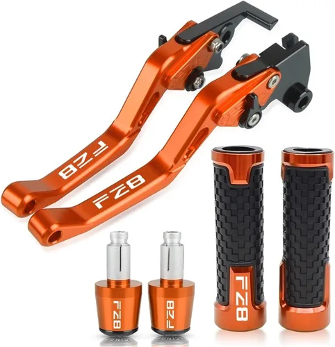 Miniatura 16 de Embrague Accesorios de motocicleta CNC Palanca de embrague de freno Manillar Manillar Agarres extremos para FZ8 FZ-8 2010-2018 2017 2016 2015 2014