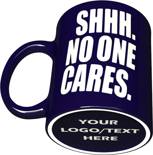 Miniatura 8 de Taza de cerámica grabada - SHHH. A Nadie le importa con divertido diseño de fondo - Taza de café de regalo sarcástica divertida