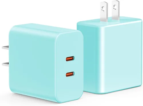 Miniatura 14 de Paquete de 2 bloques de cargador de pared USB C de 65 W, adaptador de carga USB C de 3 puertos de 100 W tipo C de carga súper rápida para MacBook