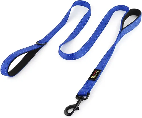 Miniatura 10 de Correa de perro de doble asa Plutus Pet de 6 pies, resistente, reflectante, correa de perro de doble asa para seguridad y entrenamiento, para perros