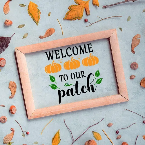 Miniatura 4 de 9 plantillas de otoño para pintar sobre madera, Día de Acción de Gracias, otoño, buena cosecha para decoración del hogar, plantilla de hoja de arce