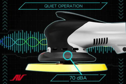 Miniatura 4 de AirVANTAGE - Lijadora eléctrica avanzada de 6 pulgadas, estilo palma, de 2ª generación, sin aspiradora, con almohadilla de perfil bajo