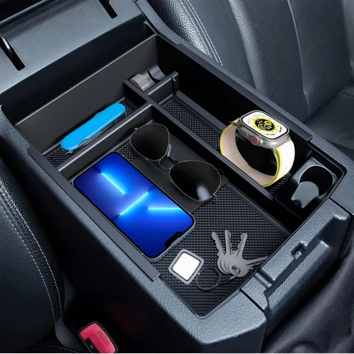 Miniatura 7 de DIAMOOKY Organizador de consola central mejorado para Toyota 4Runner 2024 2023 2022 2021 2020 2019 2018 2017 2016-2010, bandeja de accesorios