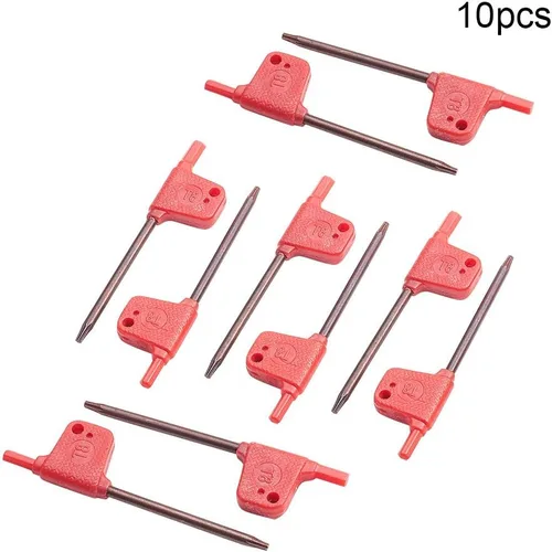 Miniatura 4 de Utoolmart Destornillador Torx, llave inglesa T8 S2 con mango de bandera de estrella, 10