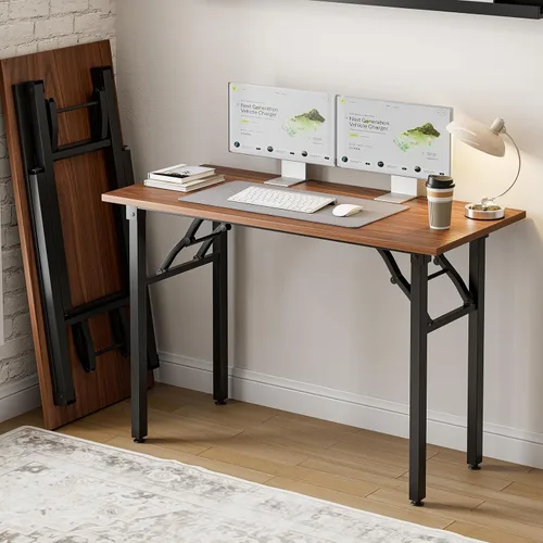 Miniatura 36 de Frylr Pequeño escritorio plegable para computadora, mesa portátil de 35.8 pulgadas para manualidades y estudio, escritorio ligero para espacios