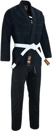 Miniatura 3 de The Grapplers interior sublimado Pro Brazilian Jiu Jitsu BJJ Kimono Gi Uniforme Unisex Cinturón blanco incluido