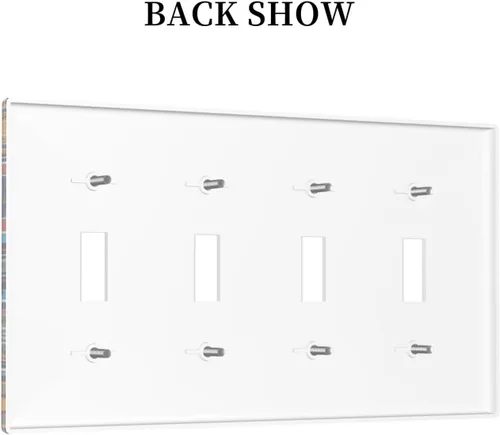Miniatura 1115 de Placa Decorativa de Pared de Granja Rústica con Cuerno de Madera para Puerta de Granero 1 Banda Duplex Cubiertas de Toma Eléctrica Soltera