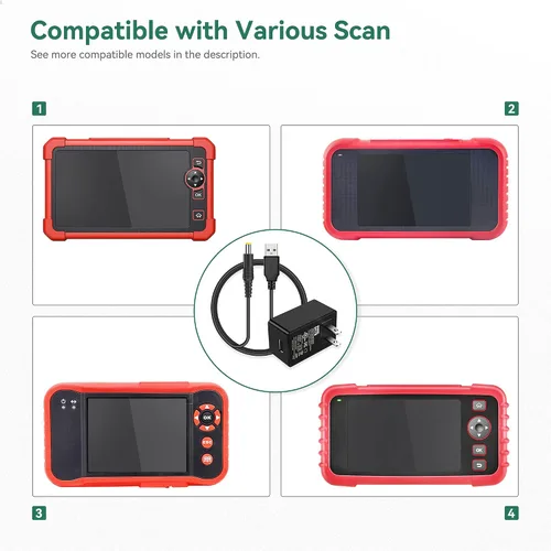 Miniatura 3 de Adaptador CA/CC de 5 V + cable USB de repuesto para Launch CRP123X CRP129X CRP123E CRP129E Herramienta de escáner de diagnóstico con certificación UL