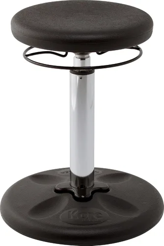 Miniatura 22 de Kore - Silla de altura ajustable, asiento activo para niños, adolescentes: Mejor que una pelota de equilibrio, asientos flexibles para aula. Verde