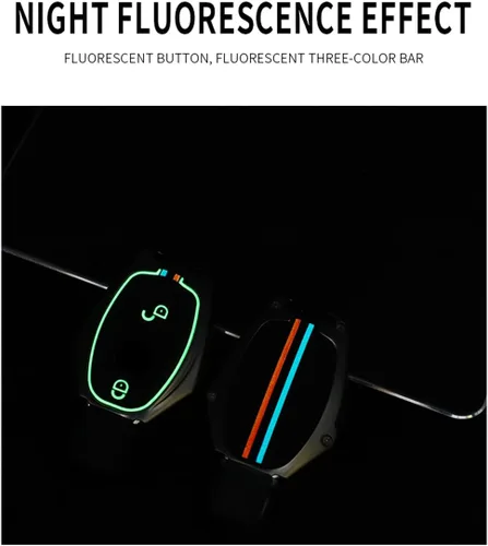 Miniatura 3 de ontto Funda para llavero para Mercedes-Benz Clase B C E S G M V Clase CLA