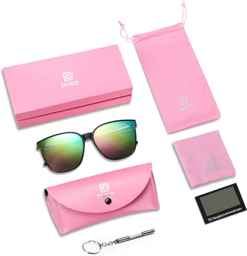 Miniatura 5 de Duco - Lentes de sol redondos vintage para mujeres y hombres con protección UV de moda para la playa