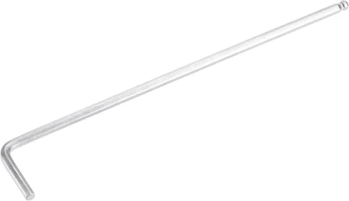 Miniatura 14 de uxcell Llave de llave hexagonal de extremo de bola de 0.059 in, herramienta de reparación CR-V en forma de L de brazo largo Tono plateado