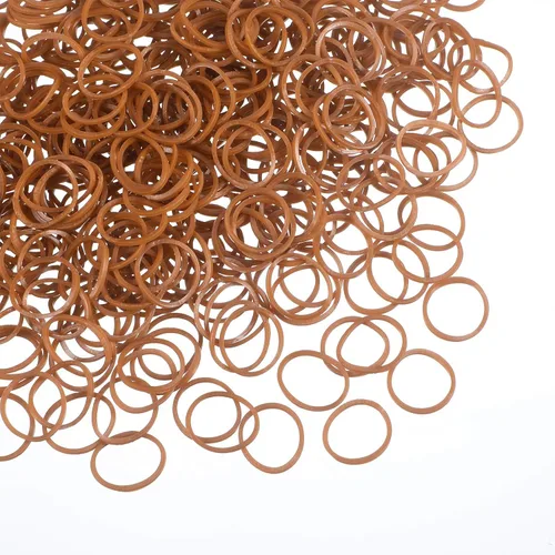 Miniatura 17 de Hicarer 1000 mini bandas de goma bandas elásticas suaves para peinados de cabello (1.5 cm, transparente)