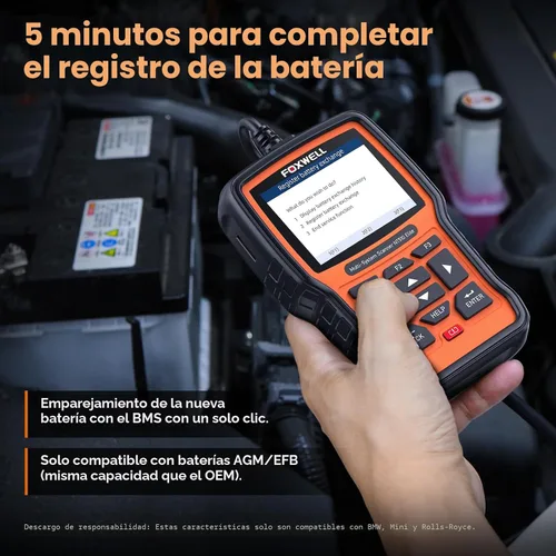 Miniatura 3 de FOXWELL NT510 Elite - Herramienta de escaneo compatible con escáner BMW, herramienta de diagnóstico completo OBD2, lector de códigos de control